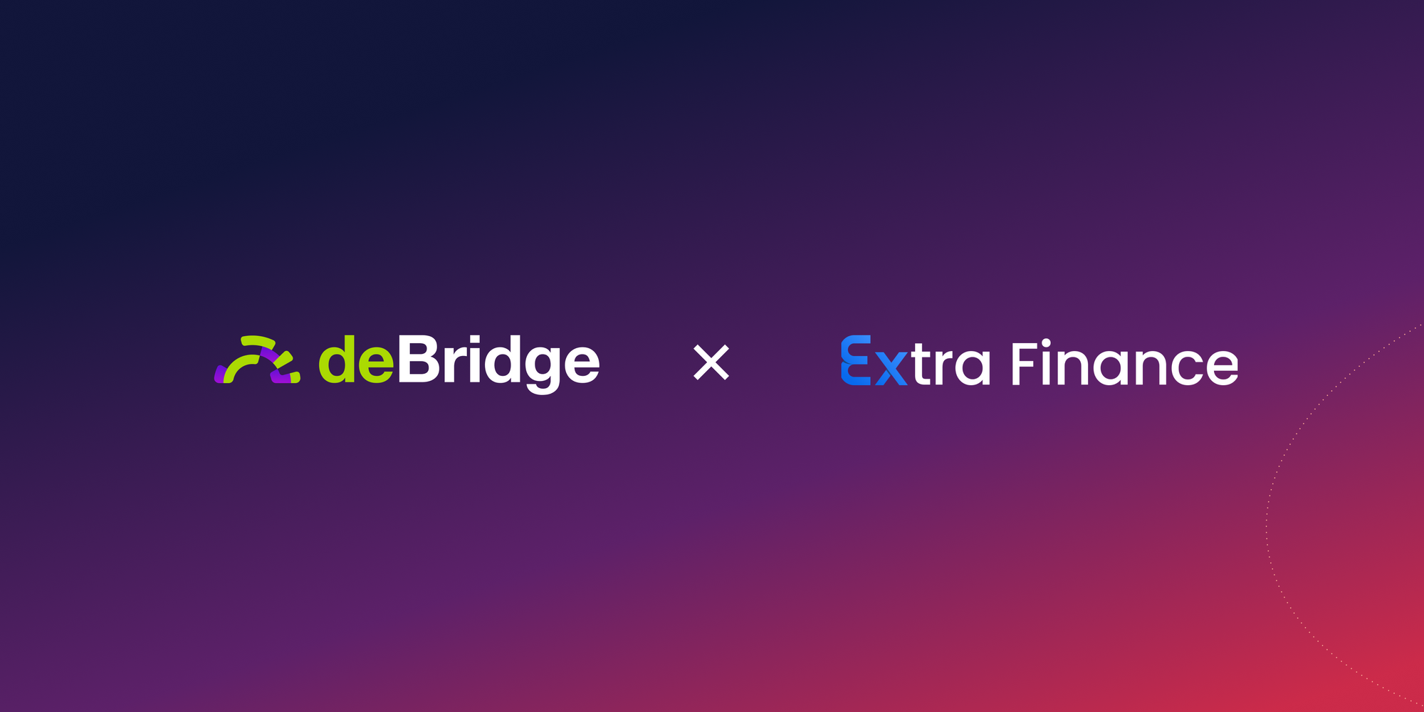 Extra Finance Integrates deBridge Widget for High-Speed Cross-Chain Value Exchange